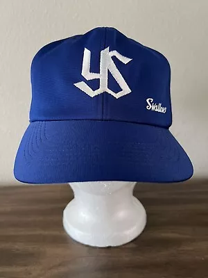 Vintage TOKYO YAKULT SWALLOWS Japanese Baseball Cap - Cross Co - Adjustable LG • $54.99