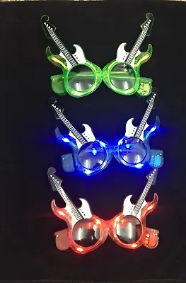 £5.09 • Buy  LED-Flashing-Electric-Guitar-Glasses-Club-Party-Glow-Light&flashing