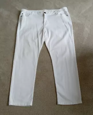 M&S Indigo Collection White Jeans Size 20 Medium • £7.99