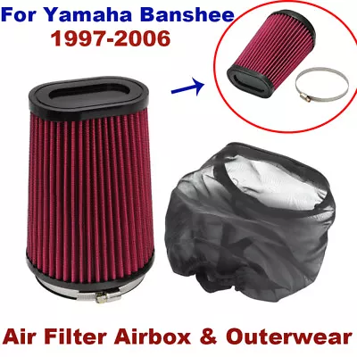 K+N Style Air Filter Airbox Pro Flow & Outerwear For Yamaha Banshee 1997-2006 • $63.97