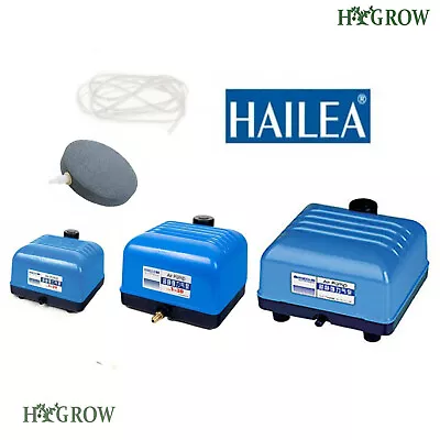 Hailea V20 V30 & V60 Air Pump Air Stones & Air Line Hydroponics Aquarium • £74.95