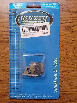 MUZZY BROADEHEAD Practice 4  BLADES #319 • $8