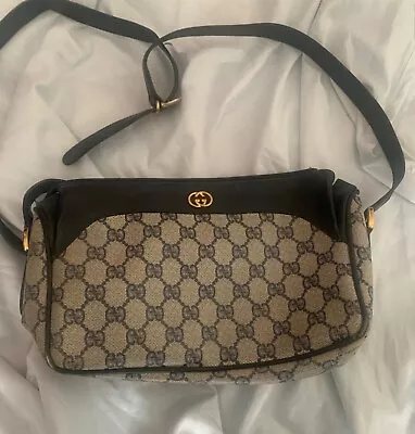 Vintage Gucci Crossbody Bag  Navy Blue PV • $175