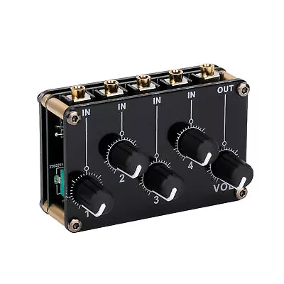 4 In 1 Out Mini Stereo 4 Channel Line Passive Mixer For Small Club Or Bar R8Z8 • $16.95