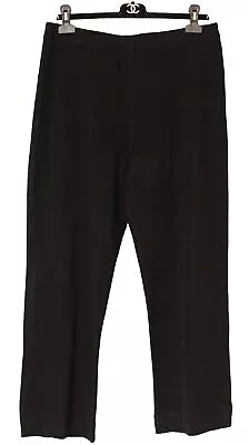 Misook SZ L Large BLACK Acrylic Knit Straight Leg Pants • $32