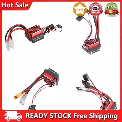 60A ESC Brushed Electric Speed Controller For 1/10 Traxxas TRX4 Trx6 D90 RC Car • £9.79