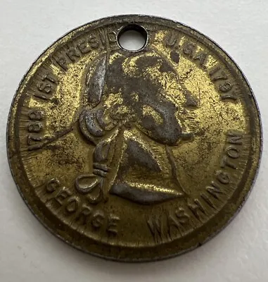 Vintage George Washington (1st President 1789-1797) Variety Medal - 28 Mm Type • $6