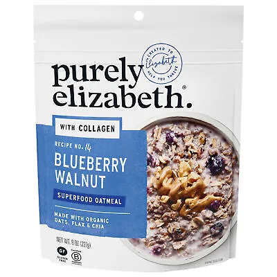 Purely Elizabeth Collagen Oat Blueberry Walnut 8 Oz (Pack Of 6) • £46.70