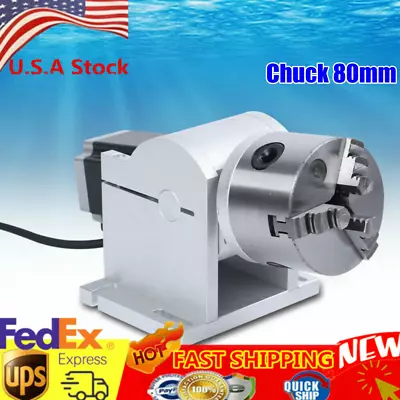 For Fiber Laser Marking Engraving Machine Rotating Shaft Rotary Shaft Axis 80mm • $164.35