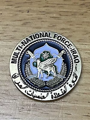 Multi-national Force Iraq | Back From Iraq | Welcome Home Challenge Coin • $79.95