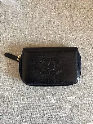 Authentic Chanel Black Leather Coin Wallet Great Rrp $2200 • $600