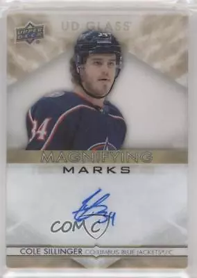 2021-22 Ovation UD Glass Magnifying Marks Gold /35 Cole Sillinger Rookie Auto RC • $46.53