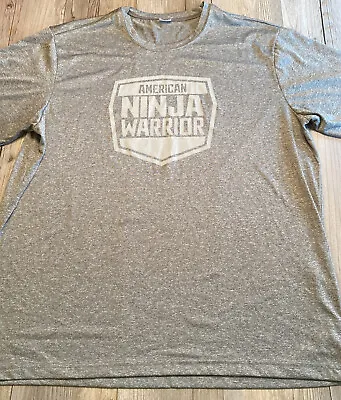 American Ninja Warrior T Shirt Short Sleeve Gray Unisex Large • $13