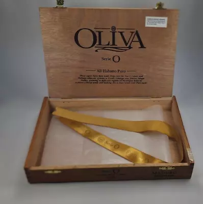 OLIVIA Serie O Nicaraguan Habano Puro Wooden Cigar Box 10 L With Ribbon • $10.99