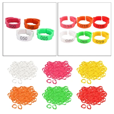 £11.30 • Buy Set Of 100 Chicken Leg Rings 001-100 Duck Leg Band Clip Identification Bands