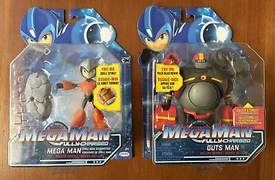 Mega Man Drill Man & Guts Man New Factory Sealed • £29.95