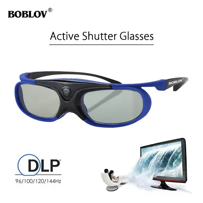 £24.78 • Buy 3D Active Shutter Glasses DLP.Link 96Hz/144Hz Acer Dell Projector White Light UK