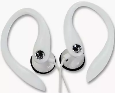 £6.12 • Buy WHITE Clip On Earphones - Sport Running Walking Exercise Earphones