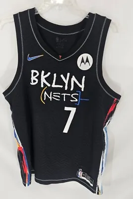 Nike Brooklyn Nets Kevin Durant City Edition Swingman Jersey Basquiat Size 52 XL • $39.95