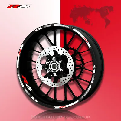 For 2005 Yamaha YZF R6 Motorcycle Accessorie Wheel Rim Reflective Decal Sticker • $8.99