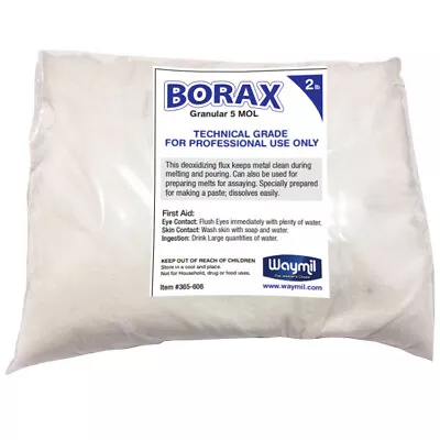 Borax Flux For Casting Jewelry Melting Gold Silver Granular Glaze Crucible 2lbs • $14.48