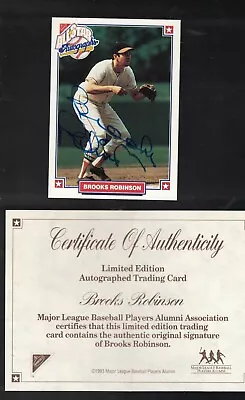 1993 Nabisco Baseball Brooks Robinson Autographed Card • $12.50