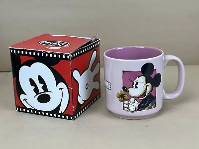 Vintage Minnie Mouse Pink 10 Oz. Coffee Cup Mug - Made In Thailand • $9.99