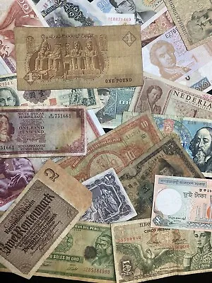 Foreign Banknote Bundle - Circulated • $4.99