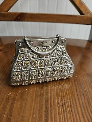 Vintage Judith Lieber Piggy Bank Purse Handbag Crystals Bag SIGNED  *RARE* • $99.99