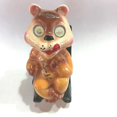 Vtg. 'Japan' Victoria B.C. Blinking Eyes Rocking Bear. • $16