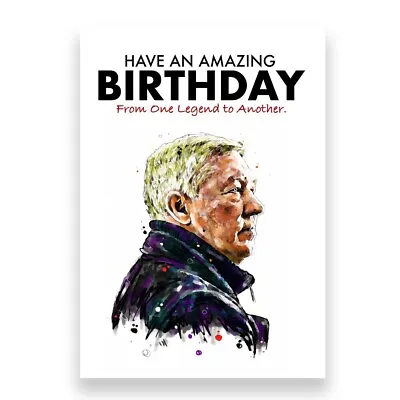 MANCHESTER UNITED BIRTHDAY CARD | Sir Alex Ferguson Birthday Card • £3.95