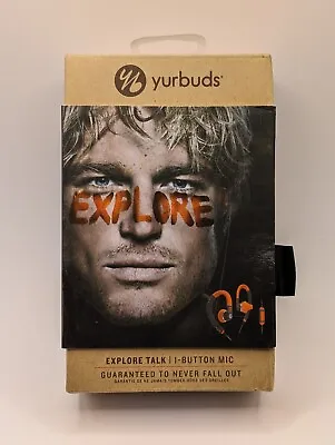 Yurbuds Explore Pro Sport Behind The Ear Headphones Orange/Gray New • $28