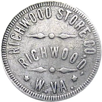 1920 Richwood West Virginia R8 Lumber Scrip Good For Token Richwood Store Co 10 • $4.25