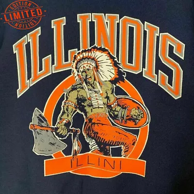 The Clothing Vault Vintage 80s Illinois Fighting Illini T-Shirt Unisex Cotton • $17.99