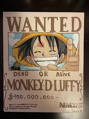 Monkey D Luffy Wanted Poster • $30