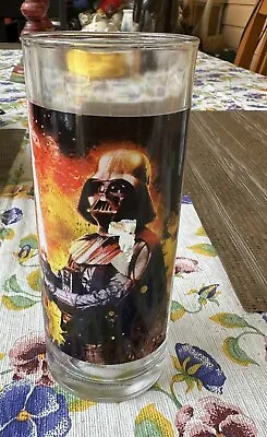 Star Wars Darth Vader 11 Oz Tumbler Glass 6” Lucas Film Collector Glass • $10.95