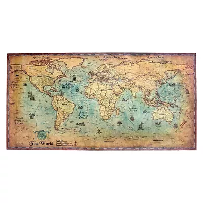 $9.99 • Buy Vintage Kraft Paper Poster Map Of The Ancient World Journal Globe Wall Art AU