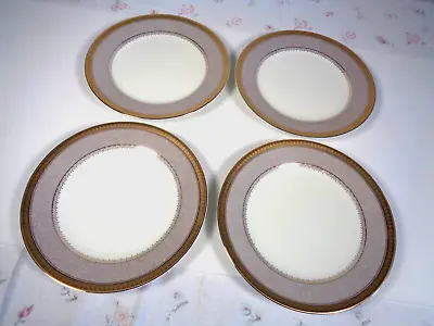 Mikasa Palatial Gold 9 -inch Accent Luncheon Plate ~ Tupe  ~ 4pcs Set A+ Cond • $35