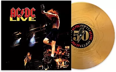 AC/DC: LIVE -HQ- GOLD METALLIC 180gr. Vinyl 2LP Sealed & New • £34.15