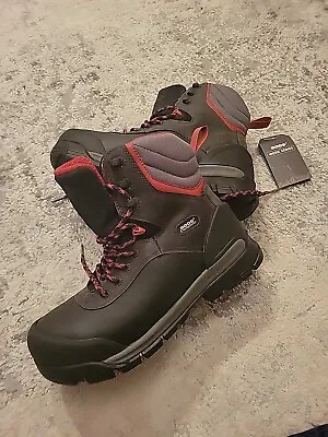 Bogs Size 9M  Slip Resistant Black Boots Men's Safety Toe Work Shoes Waterproof. • $59.99