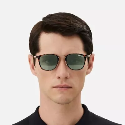 MONTBLANC  Round Havana Crystal Green 51 Mm Men's Sunglasses • $199