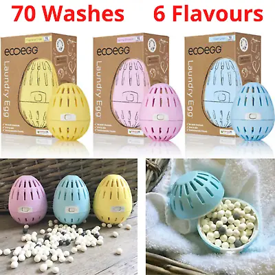 Ecoegg Laundry Egg - Fresh Linen - 70 Washes - Inc. Laundry Egg & Pellets • £10.29