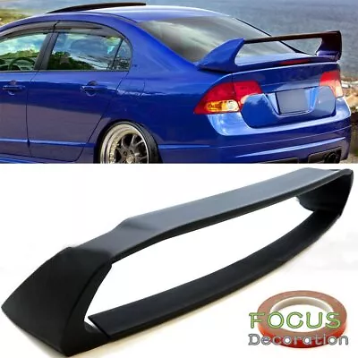 For 2006 2007-2011 Honda Civic Sedan Unpainted Mugen Style Trunk Wing Spoiler • $62.98