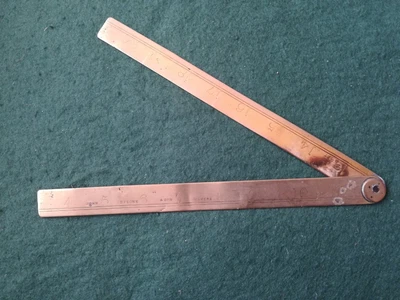 £6.50 • Buy Antique Brass Ruler, John Rabone & Sons.
