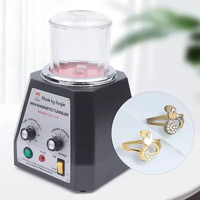 Magnetic Tumbler Jewelry Polishing Machine 100 Mm Jewelry Finisher 4-Speed USA • $140.88