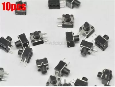 10Pcs Tact Switch Micro Switch Push Button Sw 4.5X4.5X3.8MM Sv • $1