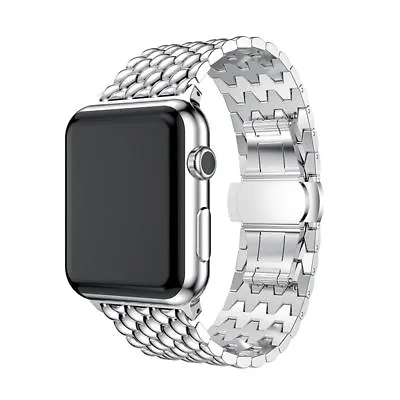 $17.99 • Buy Solid Stainless Steel IWatch Metal Strap Band For Apple Watch 5 4 3 2 1 38-44mm