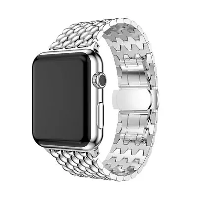$17.99 • Buy Solid Stainless Steel IWatch Metal Strap Band For Apple Watch 5 4 3 2 1 38-44mm