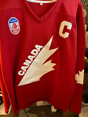 #99 Gretzky Labatt Team Coupe Canada Cup Ice Hockey Jersey (SIZE L) • $59.10