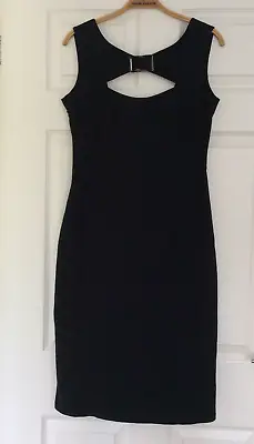 £6.99 • Buy Star Julien Macdonald Black Dress LBD Bodycon Wiggle Sleeveless 12 Designer